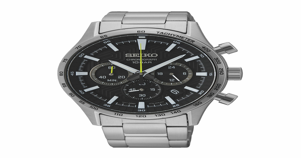 Seiko Men's Chronograph Watch in Silver Angus & Coote