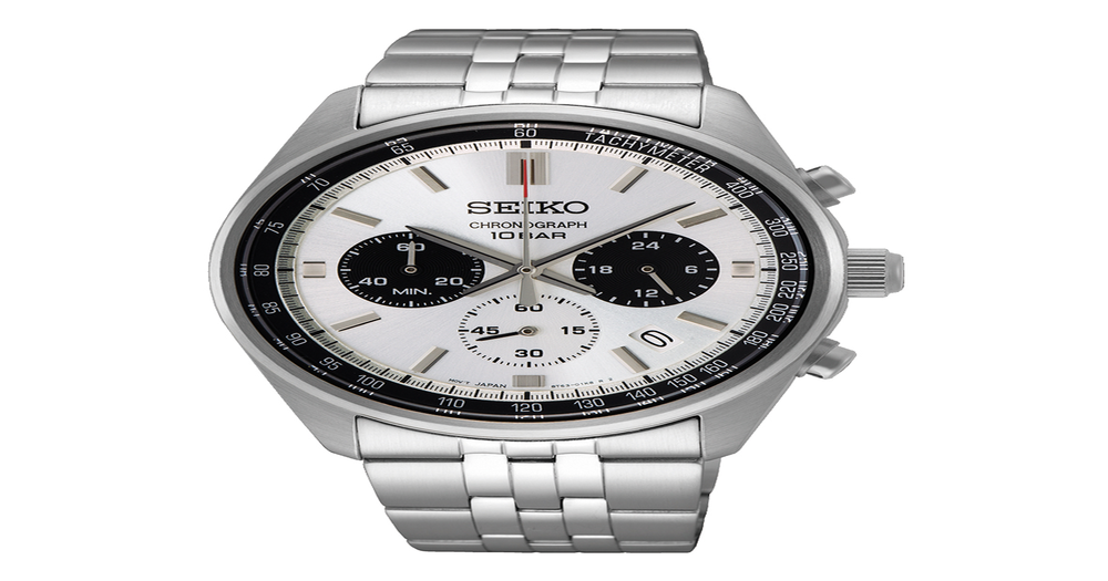 Seiko Men's Chronograph Watch in Silver Angus & Coote