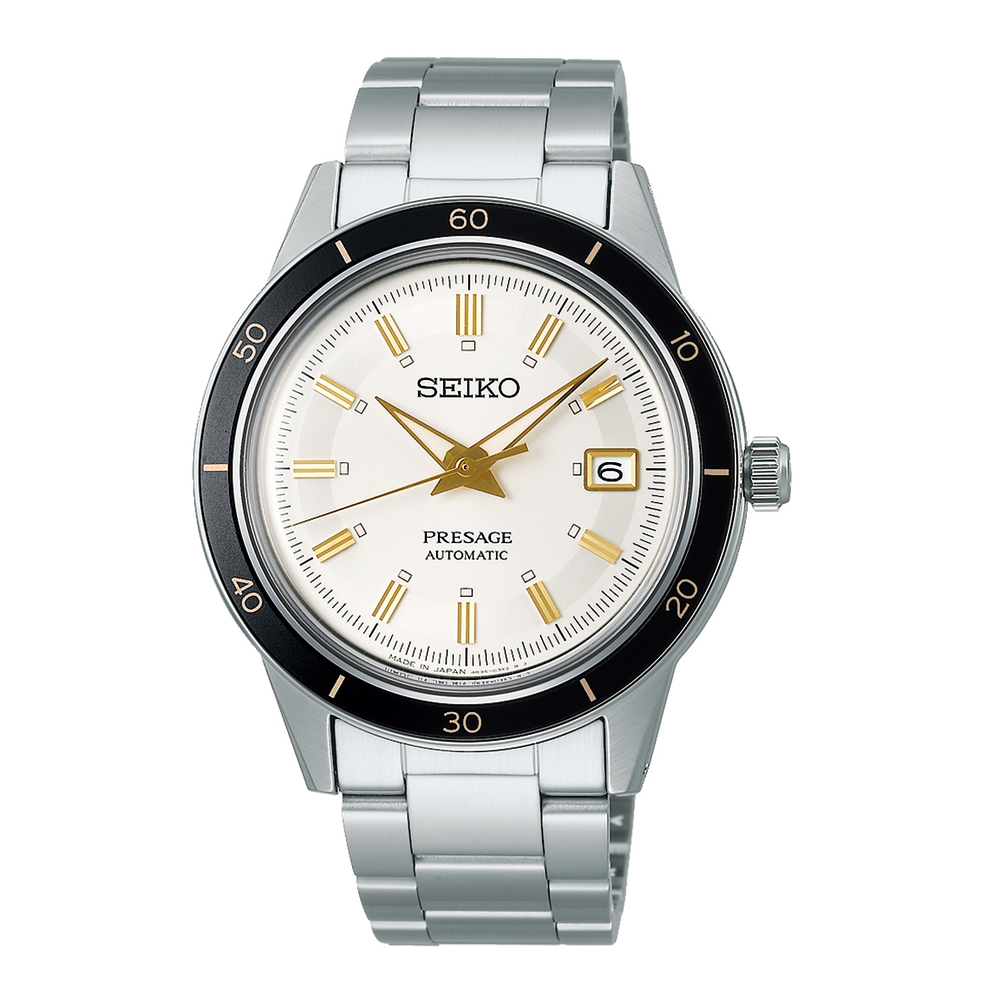 Seiko Men's Presage Automatic Watch in Silver | Angus & Coote