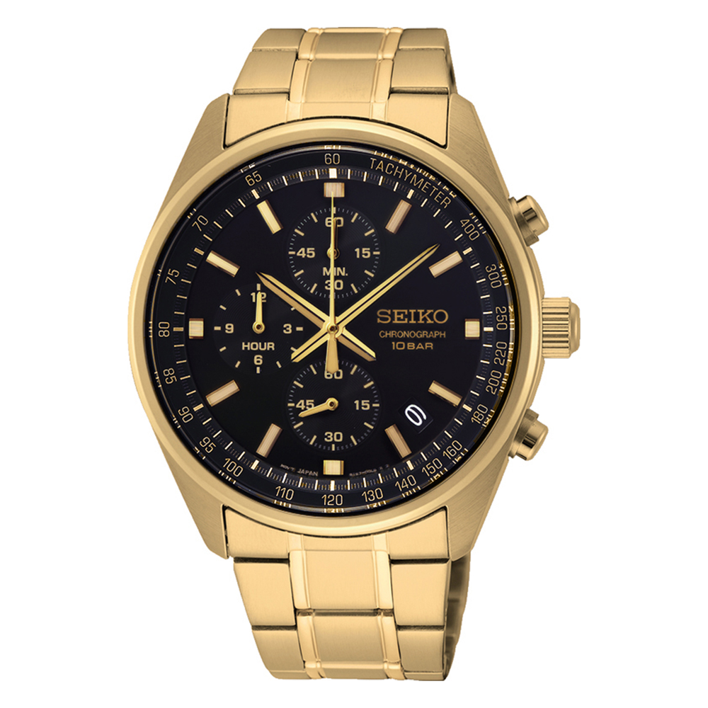 Seiko Men's Watch in Gold | Angus & Coote