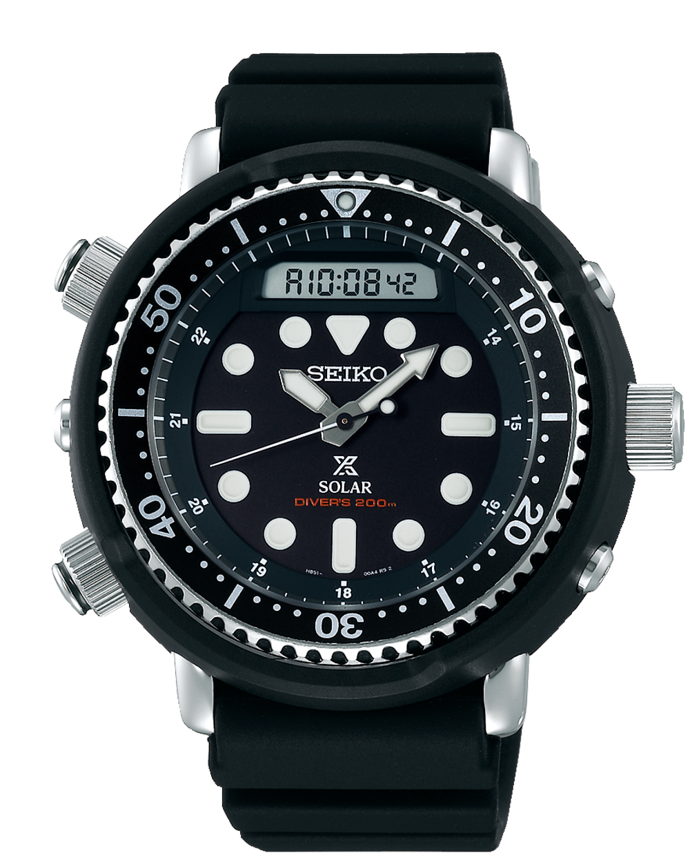 Seiko Prospex Solar Diver's Watch in Black | Angus & Coote
