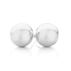 Silver 10mm Basic Ball Stud Earrings