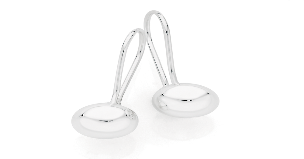 Euroball earrings silver Clearance