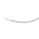 Silver 19cm Double Round Link Bracelet