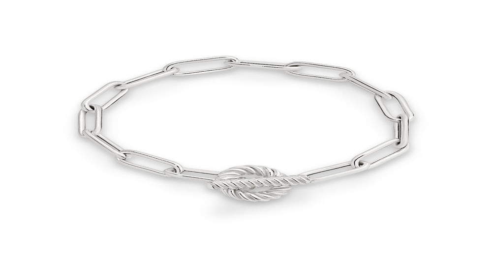 Silver 19cm Long Link Bracelet Angus & Coote