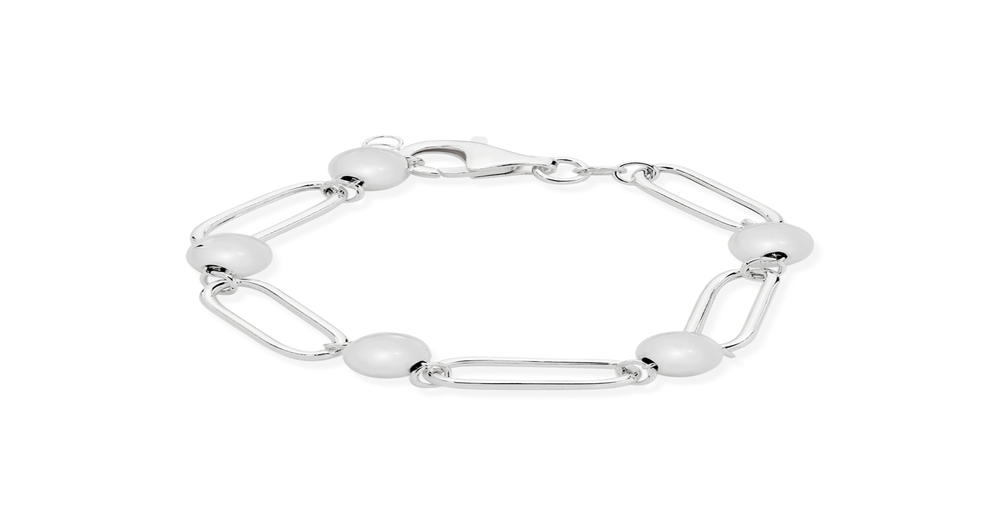 Silver 19cm Open Link Bracelet Angus & Coote