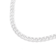 Silver 50cm Bevelled Curb Chain