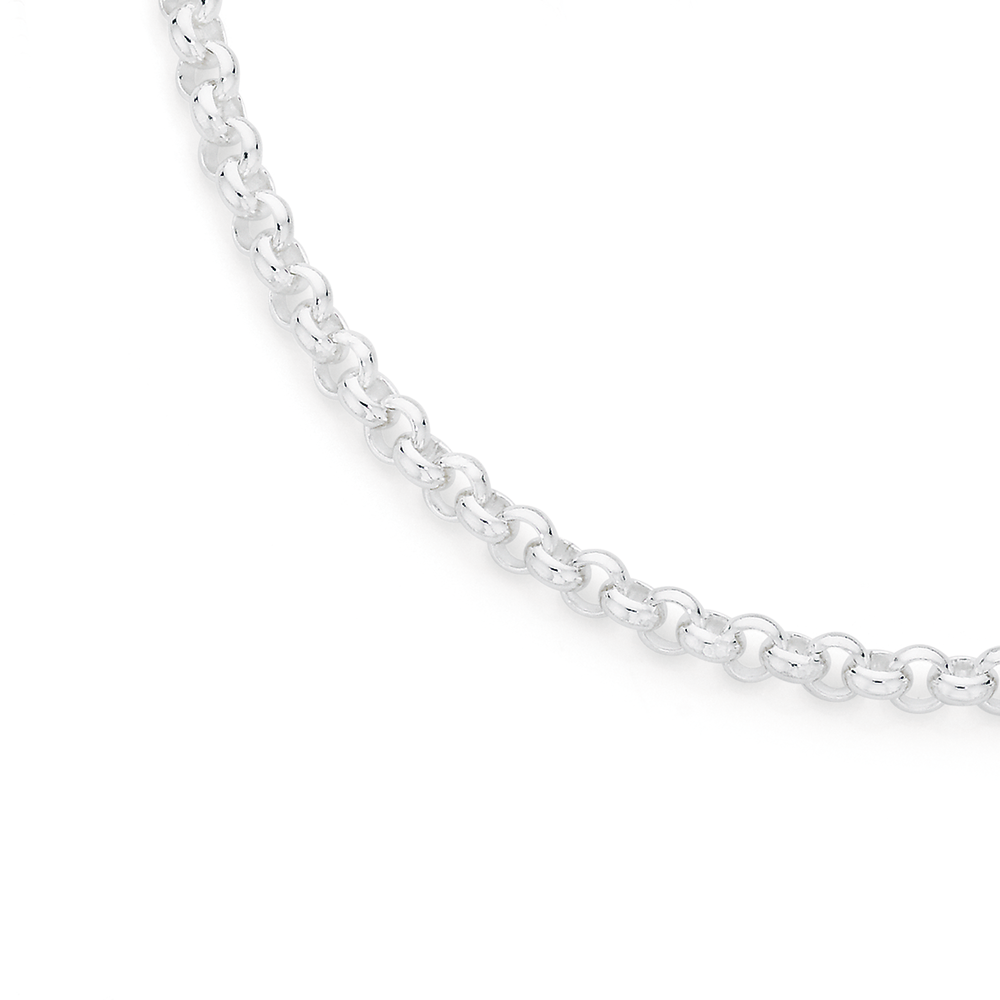 Silver 70cm Solid Curb Chain 