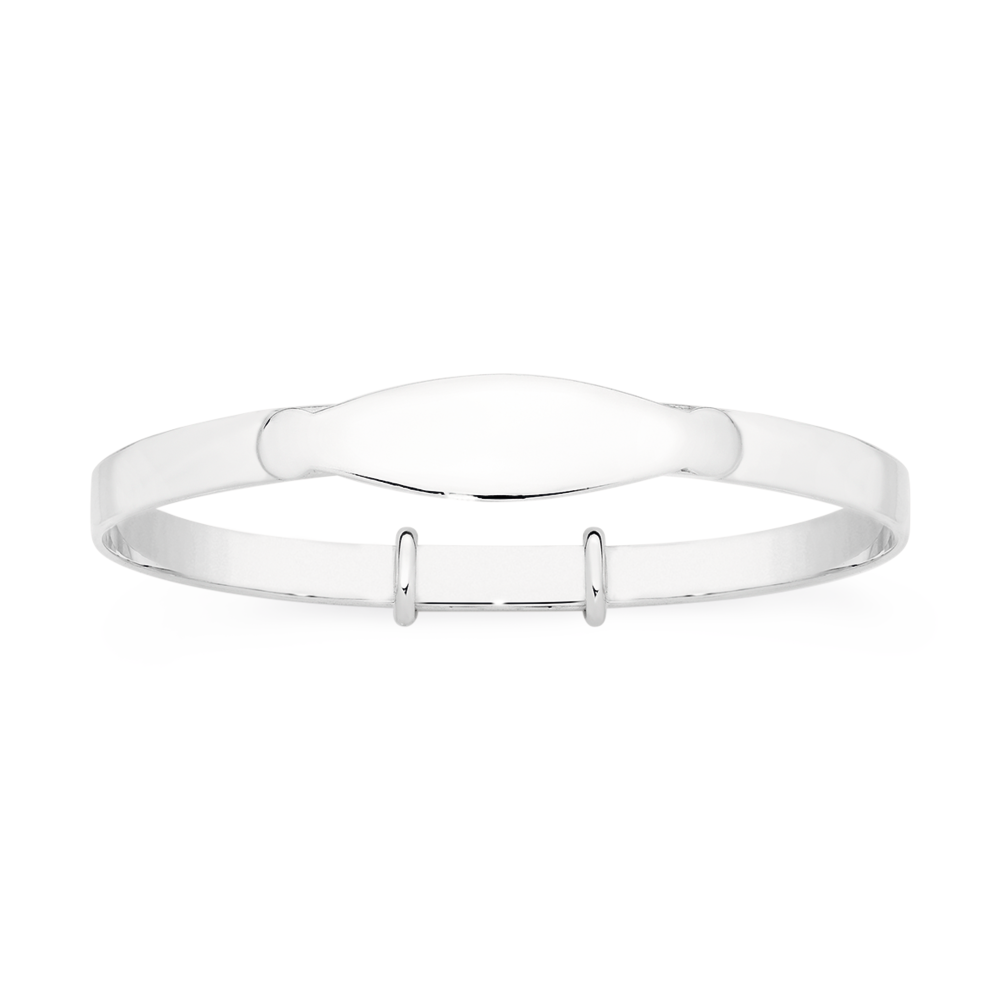5mm 925 Sterling Silver Filled Solid Bangle – Flat Cuff Bracelet, Child Size 50mm