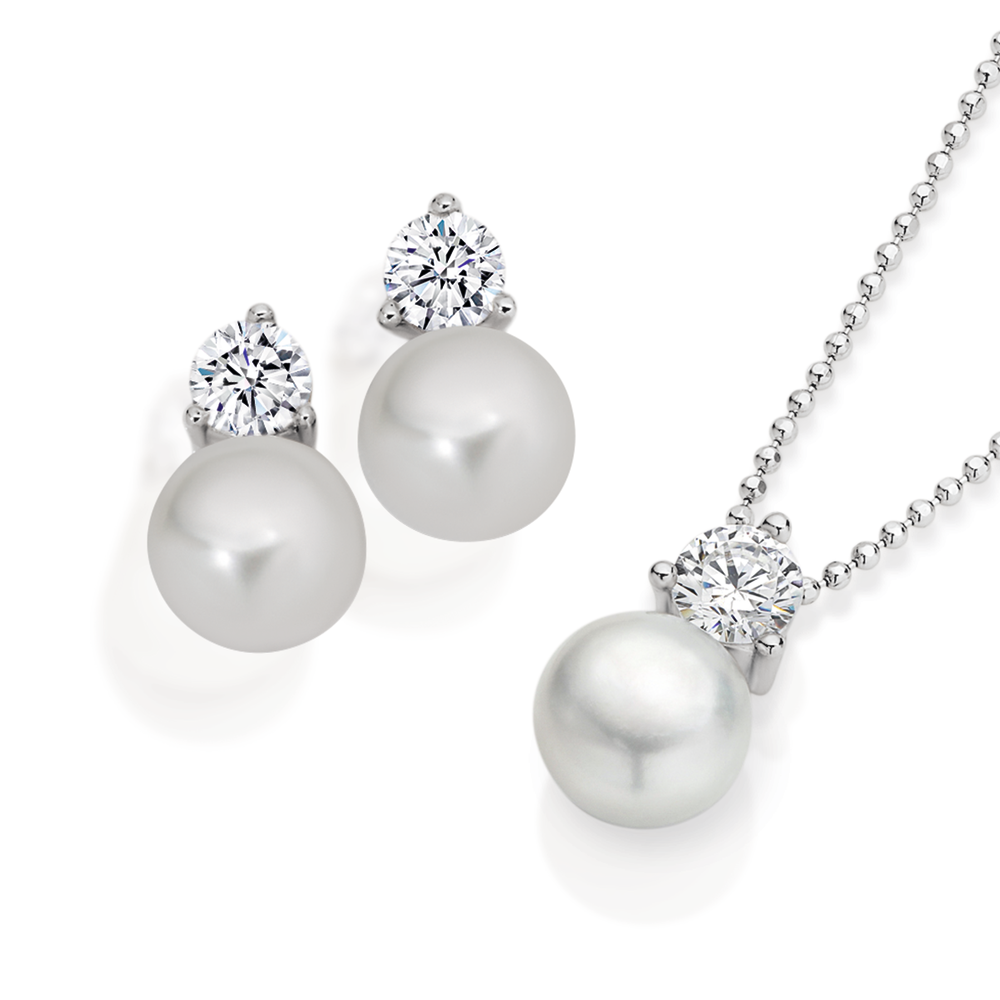 Silver 7mm Cultured Freshwater Pearl 