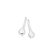Silver Bomber Hook Earrings