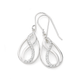 Silver Cubic Zirconia Infinity Drop Earrings