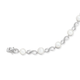 Silver Cultured Freshwater Pearl & CZ Infinity Bracelet