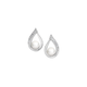 Silver & Cultured Freshwater Pearl With CZ Earrings