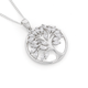Silver CZ Tree of Life Pendant