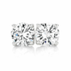Silver Four Claw 6.5mm Cubic Zirconia Studs