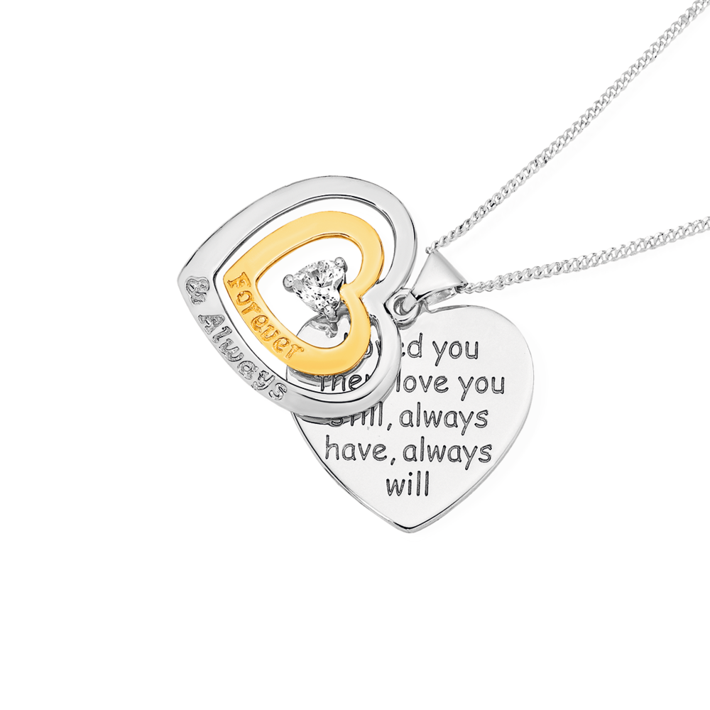 I Love You Forever and Always Stainless Steel Couple Necklaces Pendant  Necklace Couple Gift Jewelry | Wish