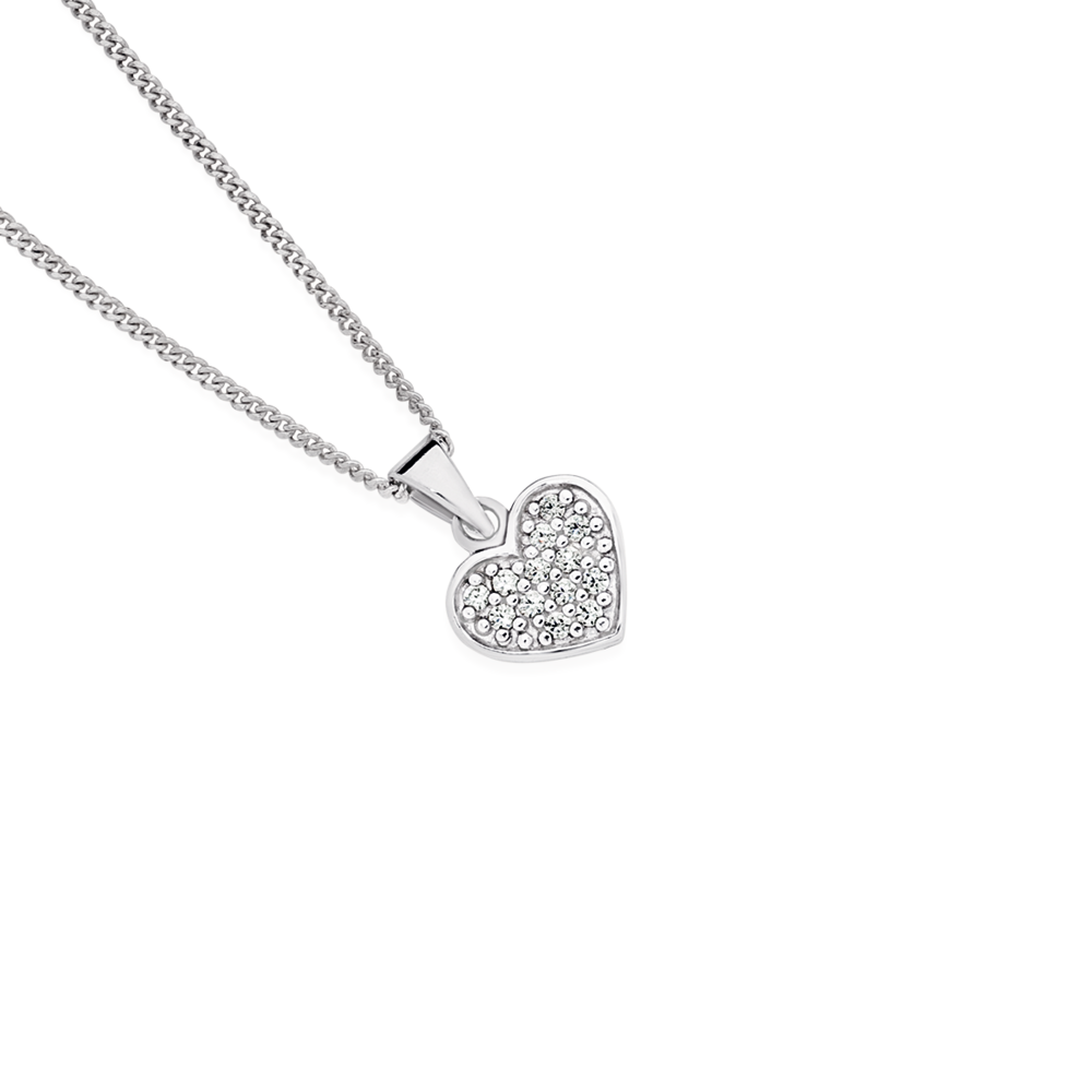 Buy Priyaasi Sheer By Hearts in Heart Sterling Silver Necklace Online