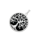 Silver Natural Onyx Tree of Life Pendant