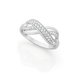 Silver Pave CZ Infinity Ring
