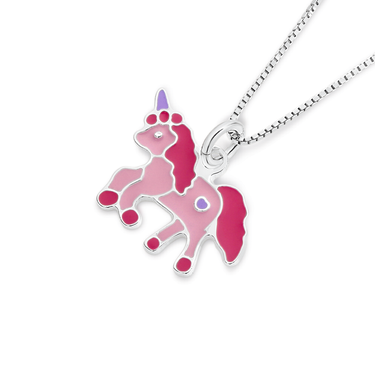 Sterling Silver and Pink Unicorn Bracelet – Amy and Annette