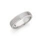Silver Satin Centre Comfort Fit Ring