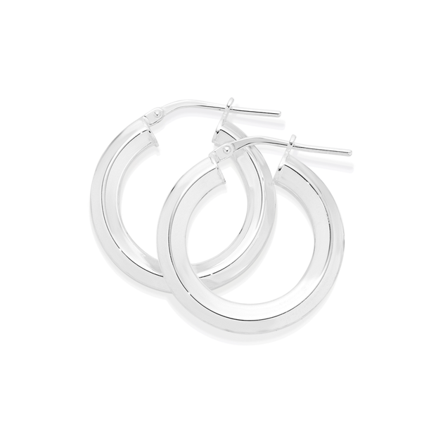 Square edge hoop earrings Outlet