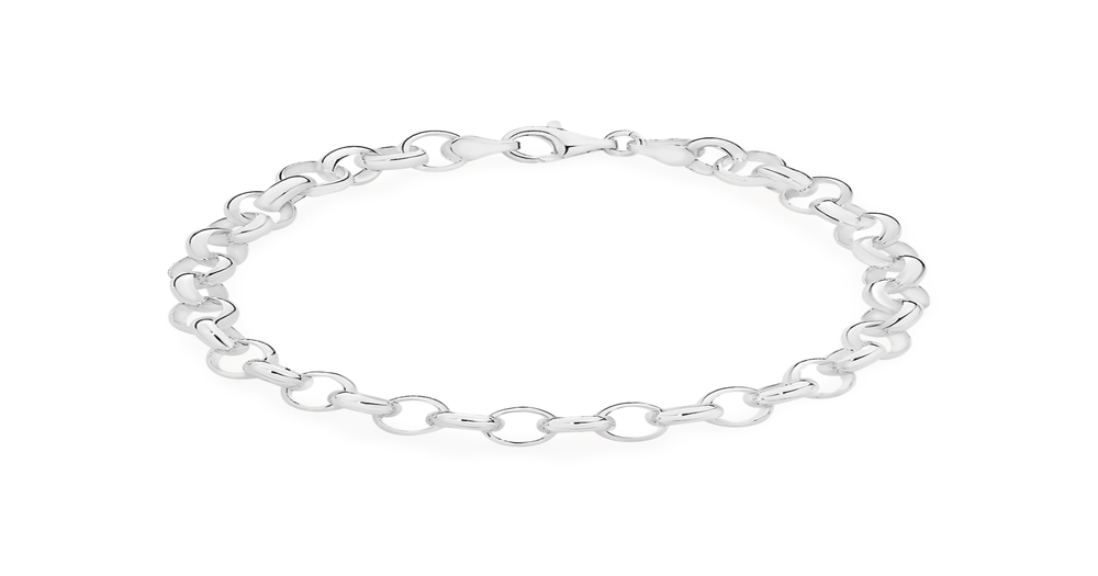 Sterling Silver 20cm Belcher Bracelet Angus Coote