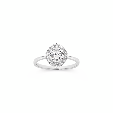 Oval Round Nugget Bali Halo Circle Ring - .925 Sterling Silver Band, Sizes 5-10